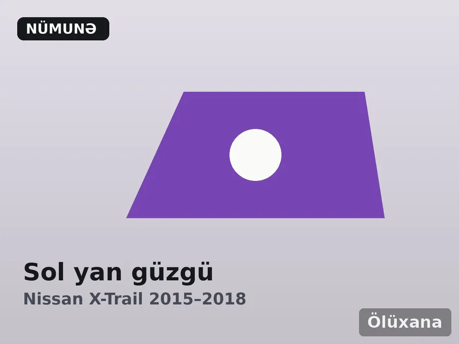 Sol yan güzgü — Nissan X-Trail 2015–2018