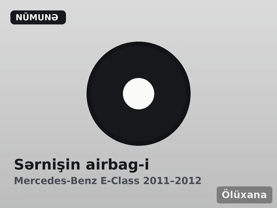 Sərnişin airbag-i — Mercedes-Benz E-Class 2011–2012