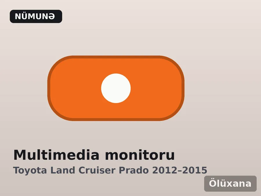 Multimedia monitoru — Toyota Land Cruiser Prado 2012–2015