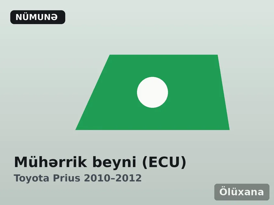 Mühərrik beyni (ECU) — Toyota Prius 2010–2012