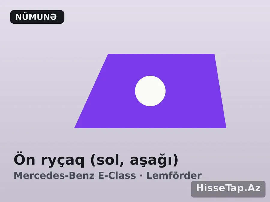 Ön ryçaq (sol, aşağı) — Mercedes-Benz E-Class 2009–2016