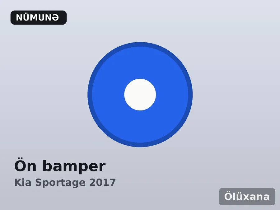 Ön bamper — Kia Sportage 2017