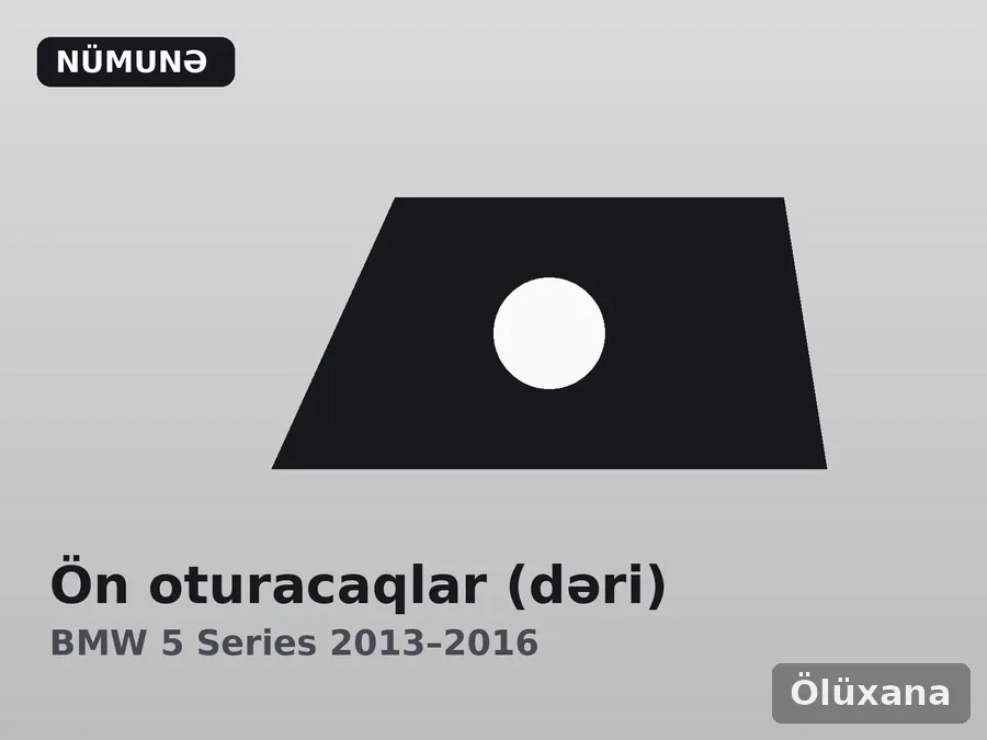 Ön oturacaqlar (dəri) — BMW 5 Series 2013–2016