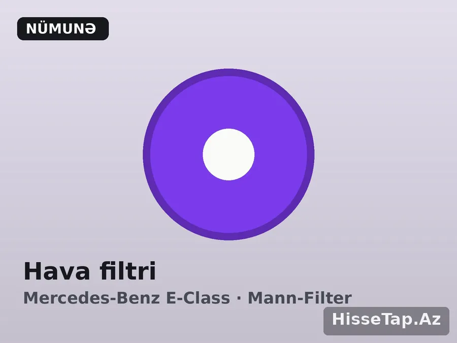 Hava filtri — Mercedes-Benz E-Class 2010–2016