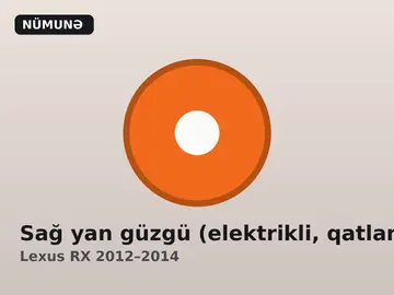 Sağ yan güzgü (elektrikli, qatlanan)