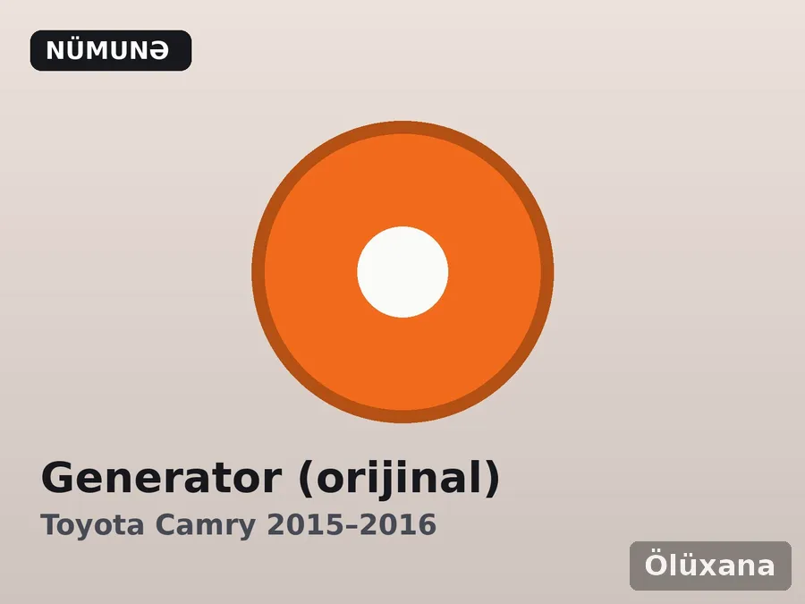 Generator (orijinal) — Toyota Camry 2015–2016