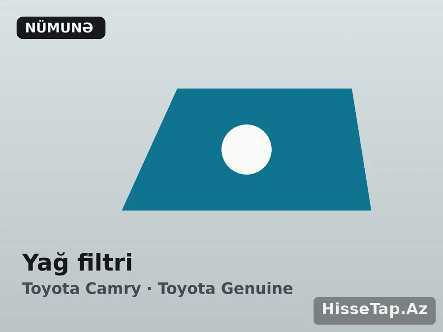 Yağ filtri — Toyota Camry 2012–2020