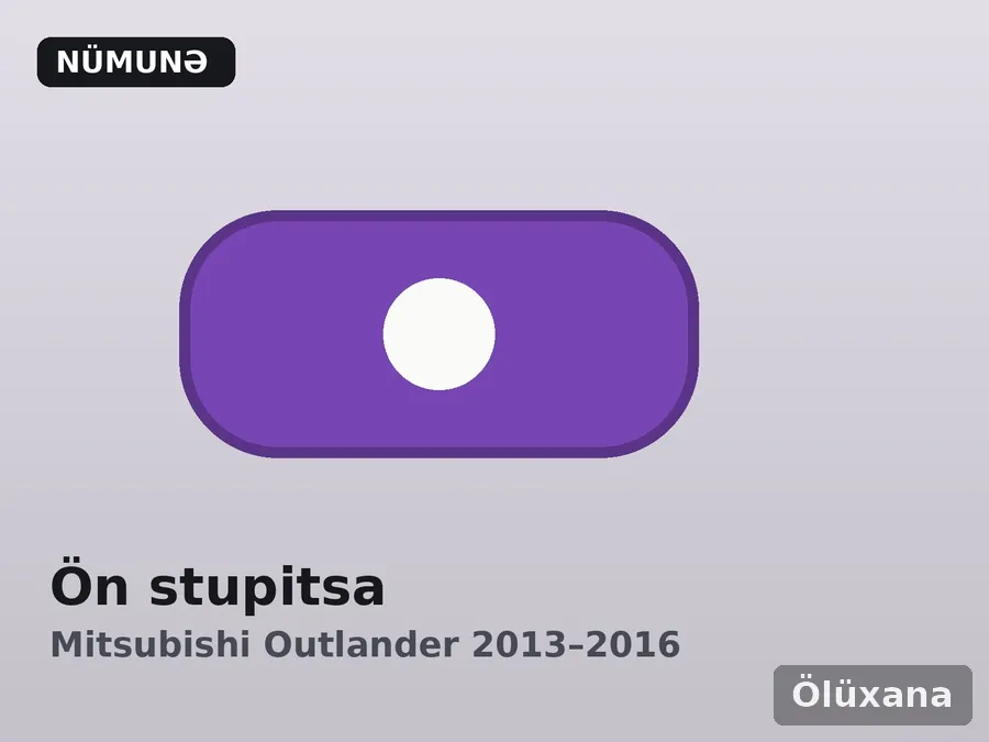 Ön stupitsa — Mitsubishi Outlander 2013–2016