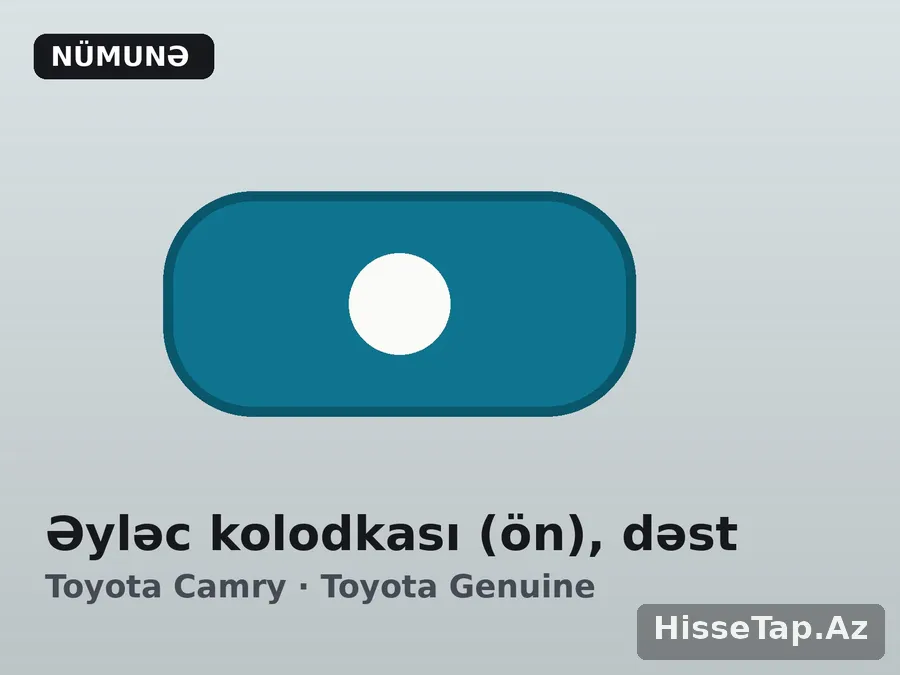 Əyləc kolodkası (ön), dəst — Toyota Camry 2012–2017