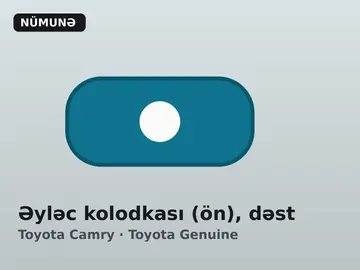 Əyləc kolodkası (ön), dəst