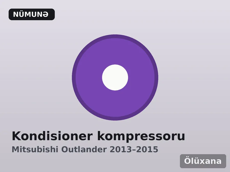Kondisioner kompressoru — Mitsubishi Outlander 2013–2015