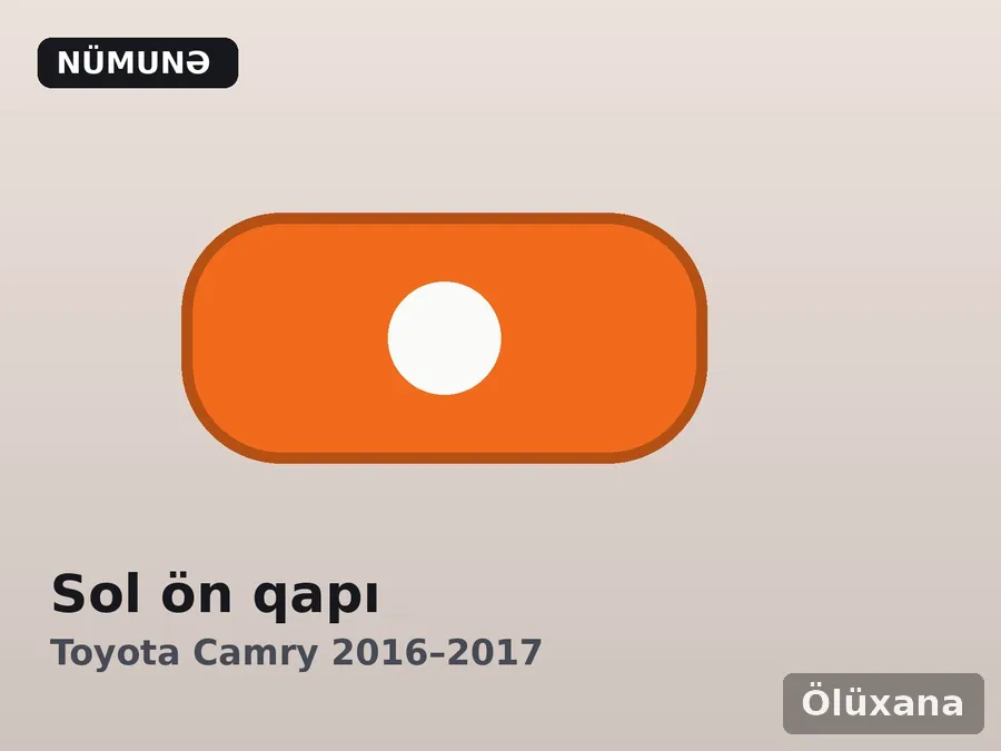 Sol ön qapı — Toyota Camry 2016–2017