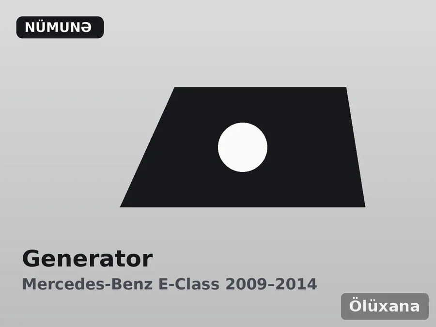 Generator — Mercedes-Benz E-Class 2009–2014
