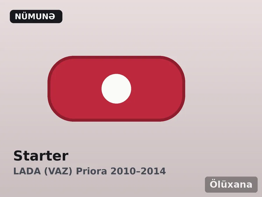 Starter — LADA (VAZ) Priora 2010–2014