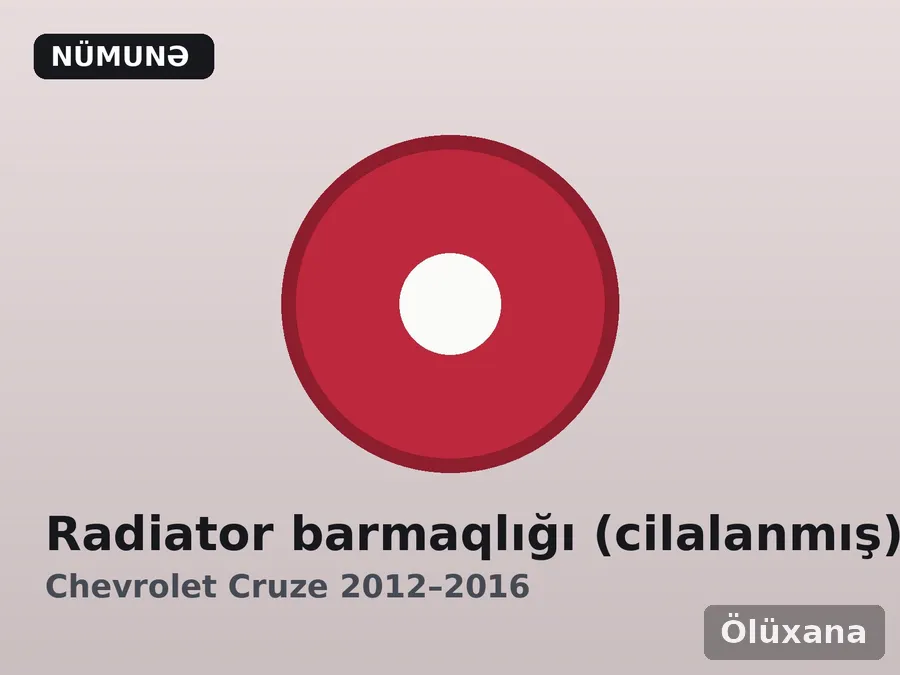 Radiator barmaqlığı (cilalanmış) — Chevrolet Cruze 2012–2016