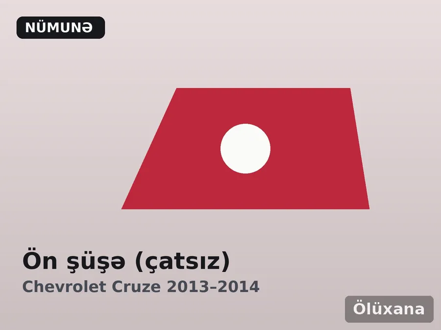 Ön şüşə (çatsız) — Chevrolet Cruze 2013–2014