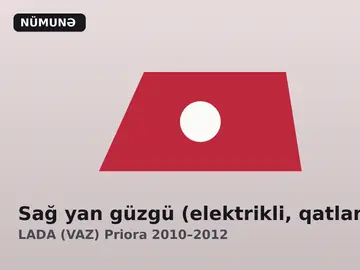 Sağ yan güzgü (elektrikli, qatlanan)