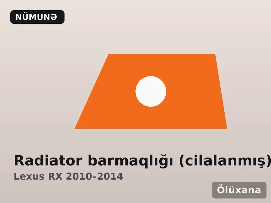 Radiator barmaqlığı (cilalanmış) — Lexus RX 2010–2014