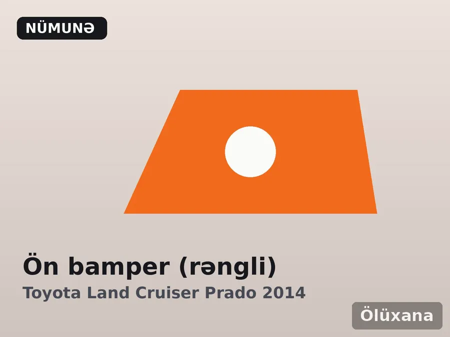 Ön bamper (rəngli) — Toyota Land Cruiser Prado 2014