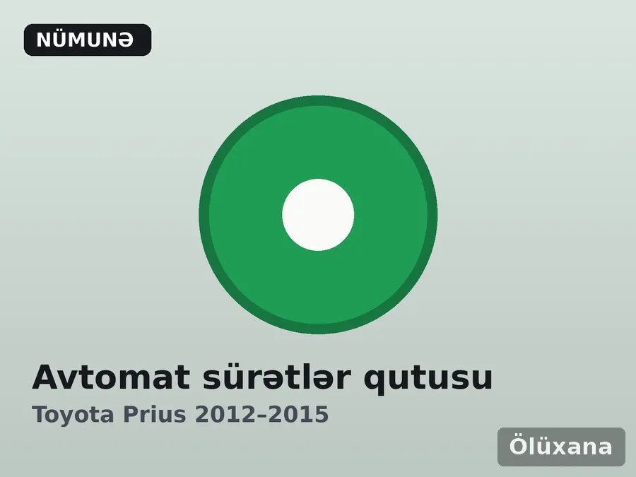 Avtomat sürətlər qutusu — Toyota Prius 2012–2015