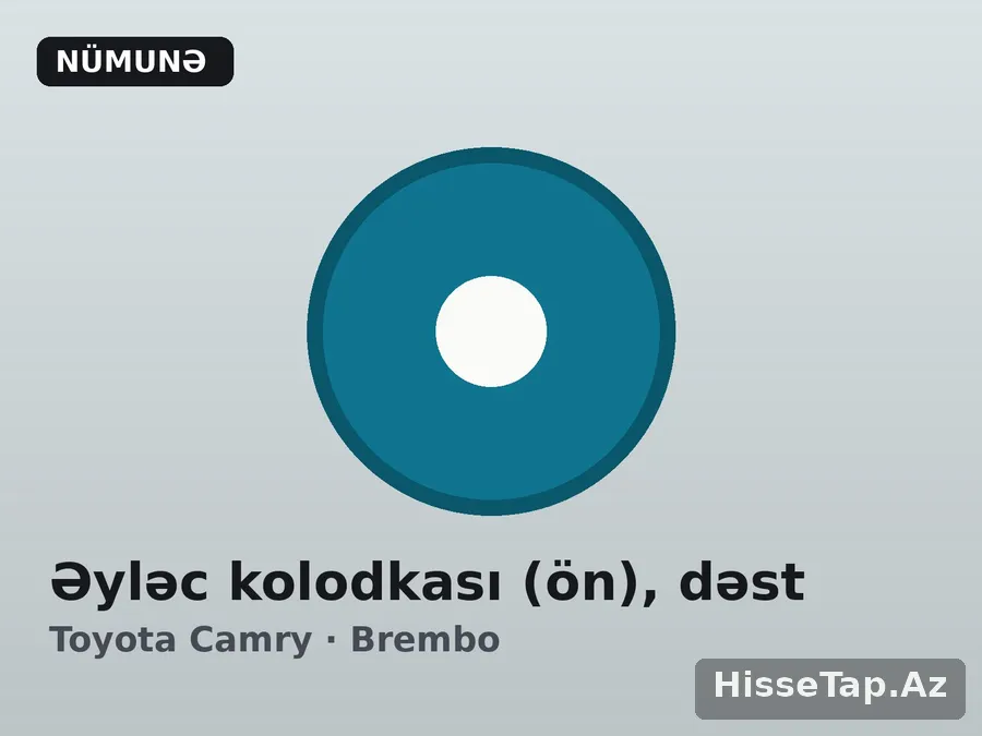 Əyləc kolodkası (ön), dəst — Toyota Camry 2012–2017