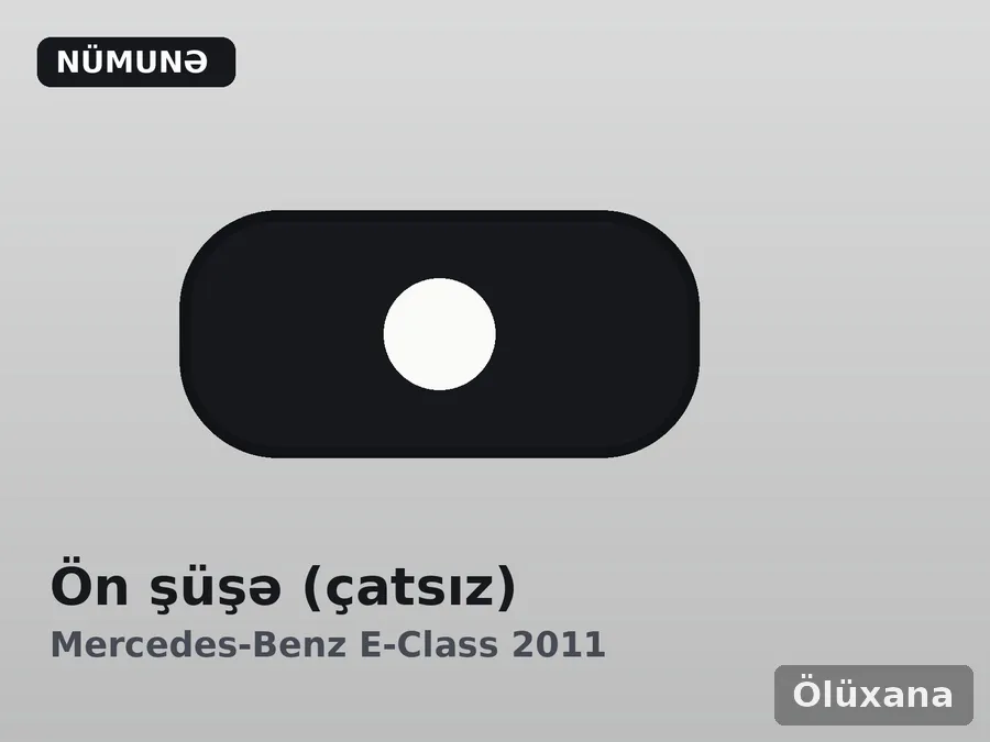 Ön şüşə (çatsız) — Mercedes-Benz E-Class 2011