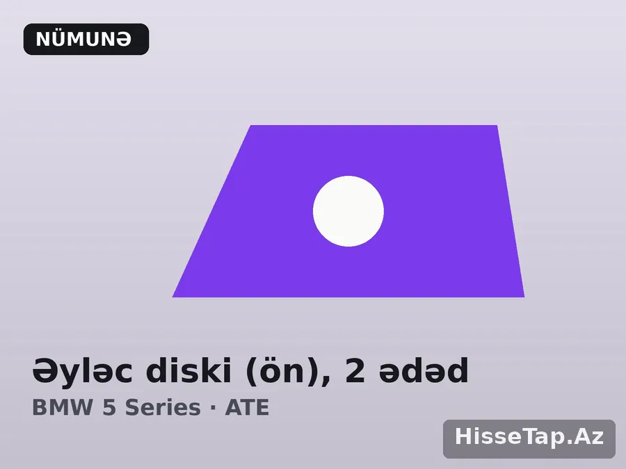Əyləc diski (ön), 2 ədəd — BMW 5 Series 2010–2017