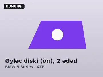 Əyləc diski (ön), 2 ədəd